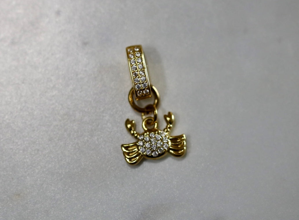 Crystal Crab Bikini Charm