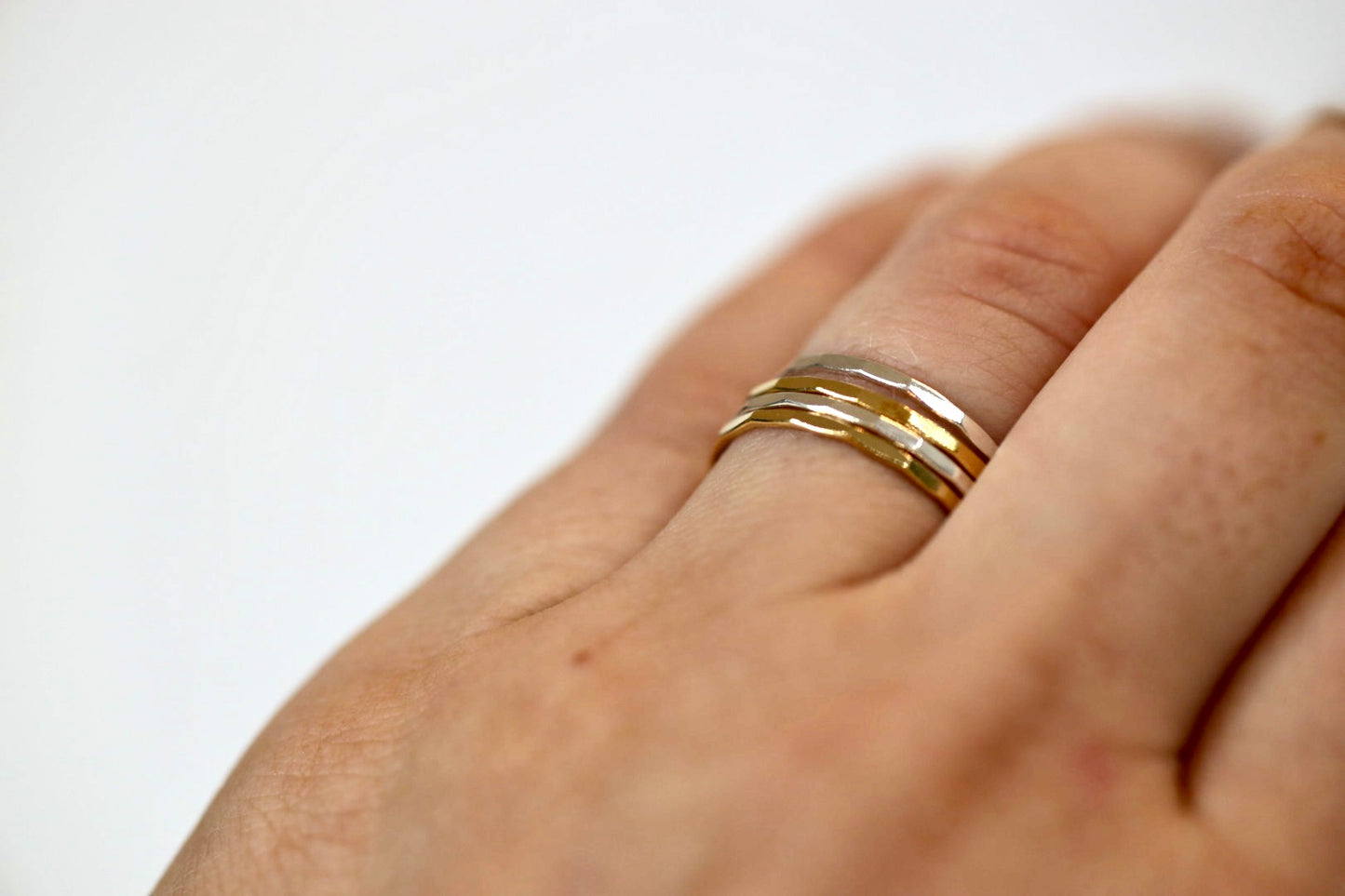 Hammered Stacking Ring