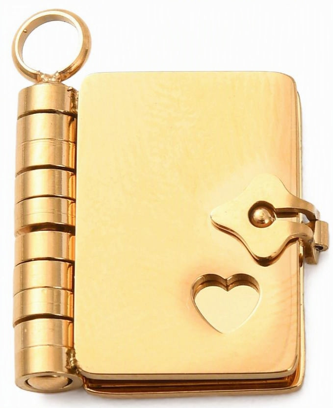 Gold Book Locket