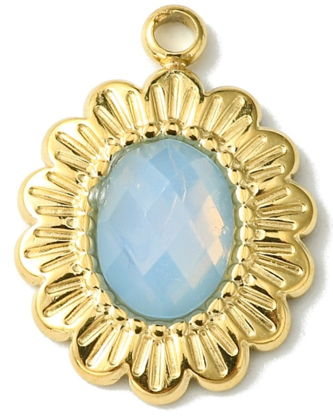 Blue Flower Charm