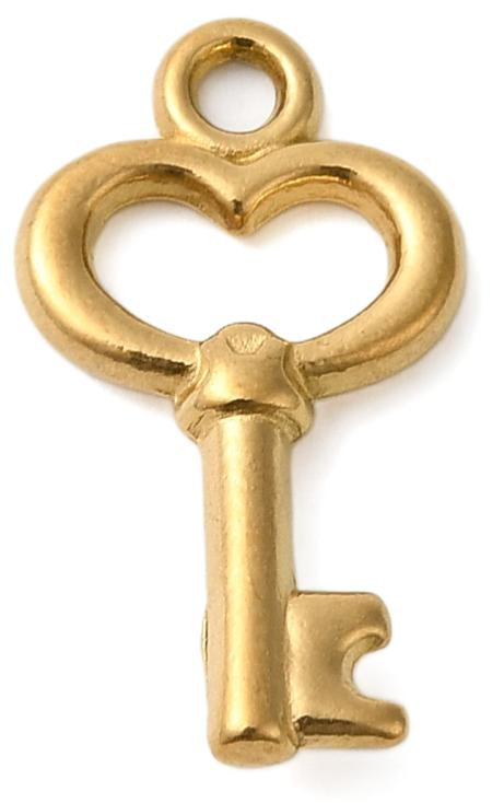 Heart Key ( 18x10x3mm)