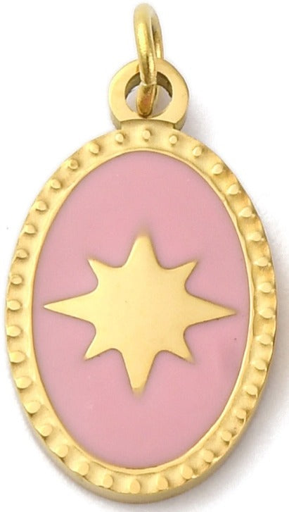 Pink Oval Star