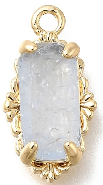 Rectangle Charm-Blue