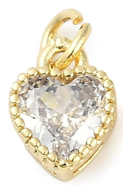 Small Gem Heart - Clear
