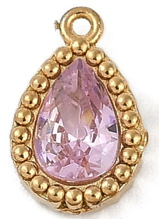 Misty Rose Teardrop (10.5x6.5x3mm)