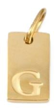 Tag Initial - G (10x6x1.5mm)