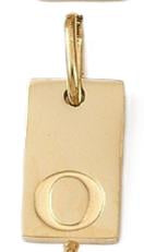 Tag Initial - O (10x6x1.5mm)