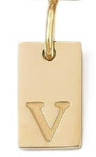 Tag Initial - V (10x6x1.5mm)