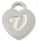 Heart Locket - U (15x12x1mm)