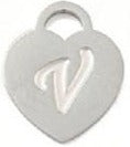 Heart Locket - V (15x12x1mm)