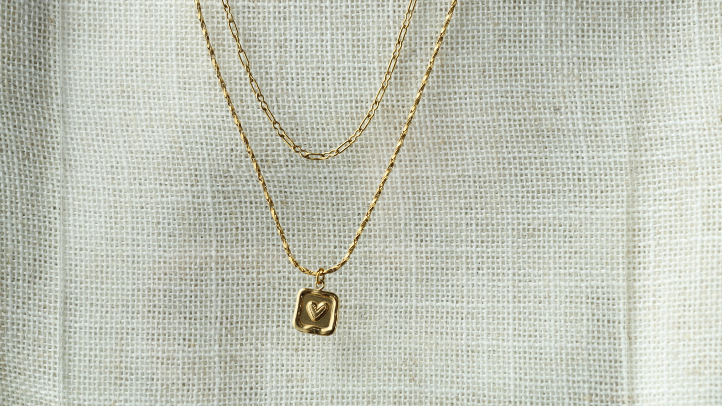 The Mini Heart Tag Necklace