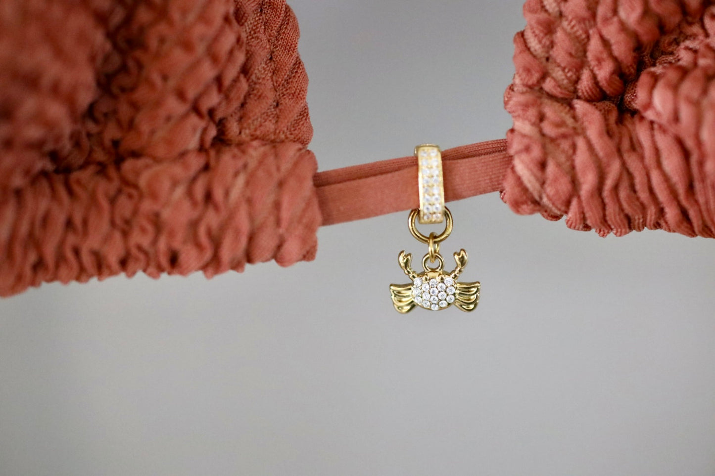 Crystal Crab Bikini Charm