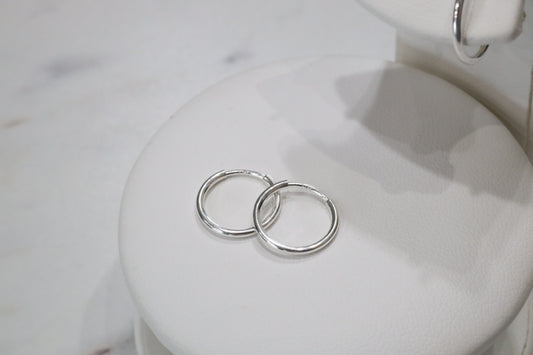 Sterling Silver Sleeper Hoops