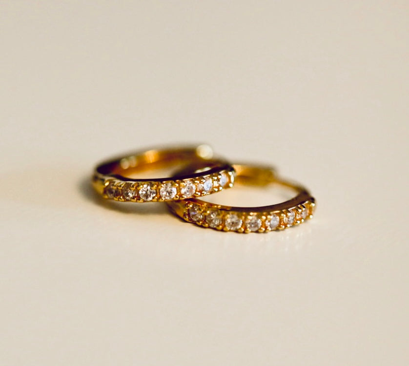Harper Huggies - 18k Gold Plated Sterling Silver