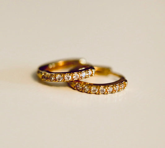 Harper Huggies - 18k Gold Plated Sterling Silver