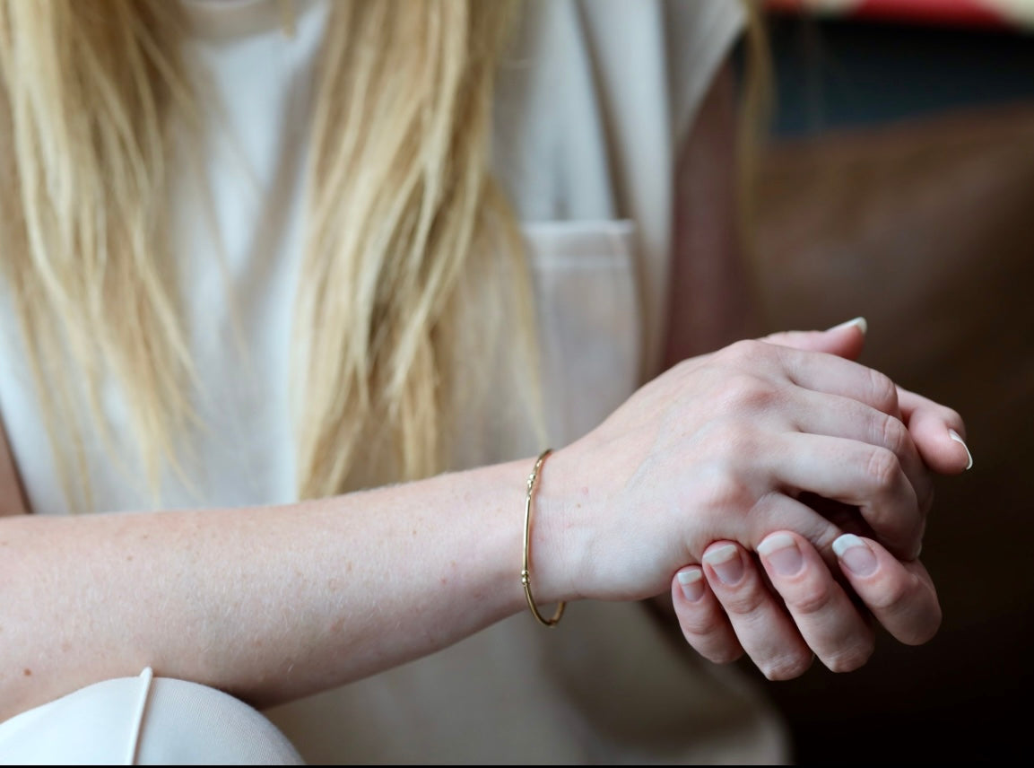 Willow Bracelet – Gold-Filled Beaded Stretch