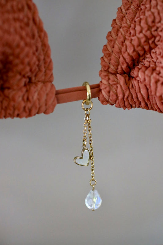 Heart Drop Bikini Charm