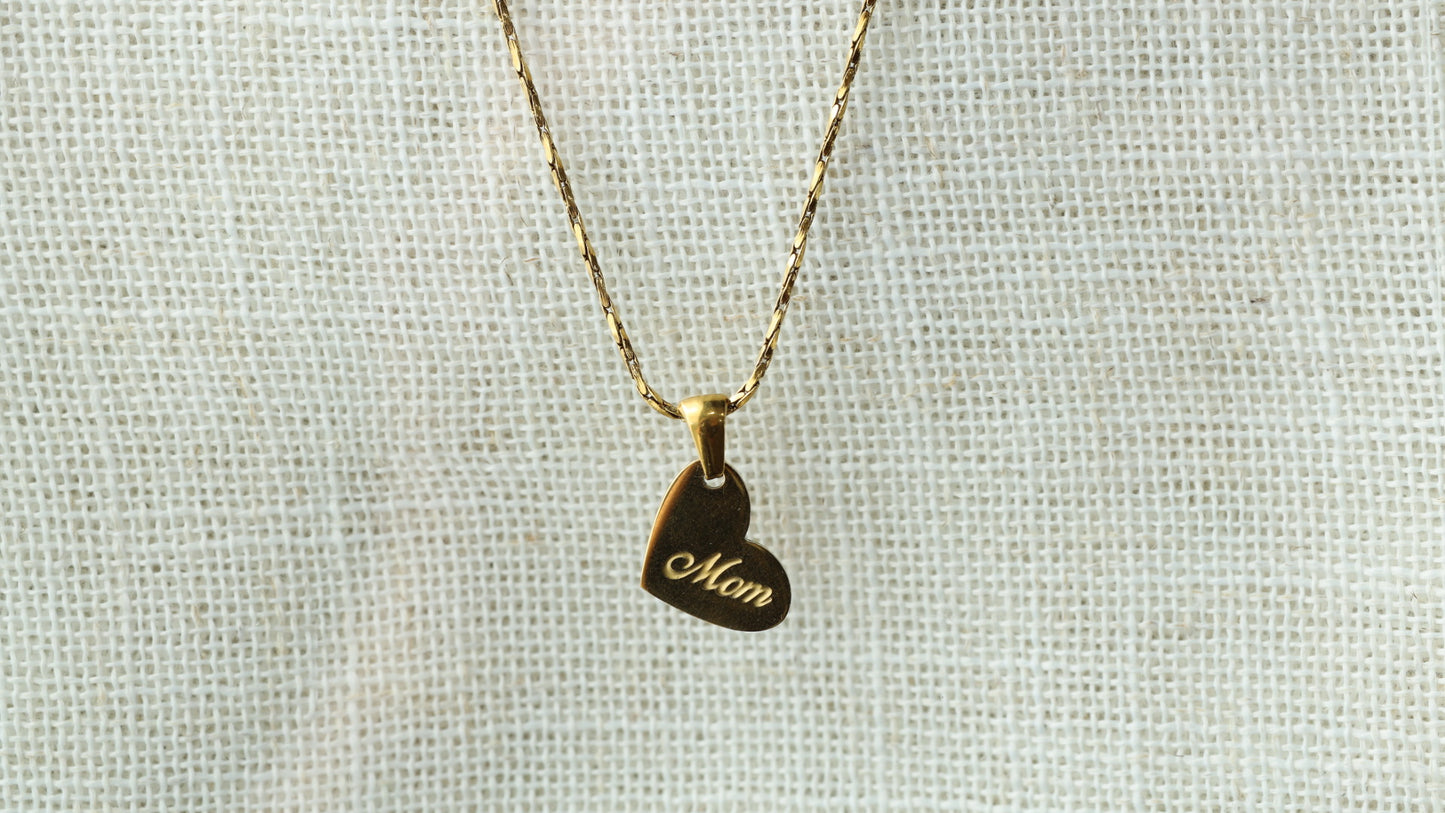 The Mom Heart Necklace