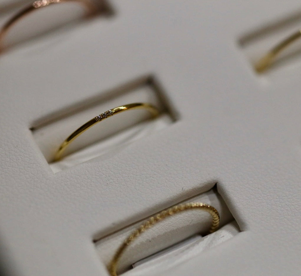 The Fine Line Pavé Ring