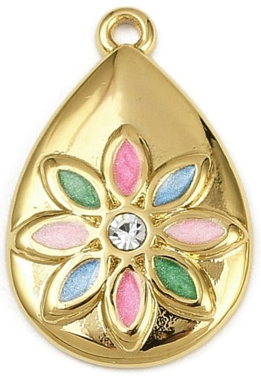 Rainbow Flower (20x13x3mm)