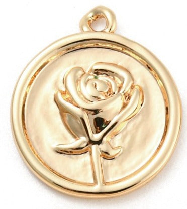 Round Rose (15x13x2mm)