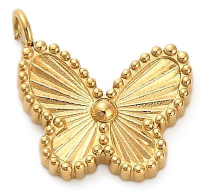 Textured Butterfly (12.5x12.5x2mm)