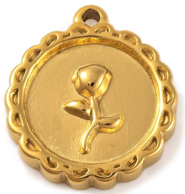 Rose Pendant (18x15.5x2.5mm)