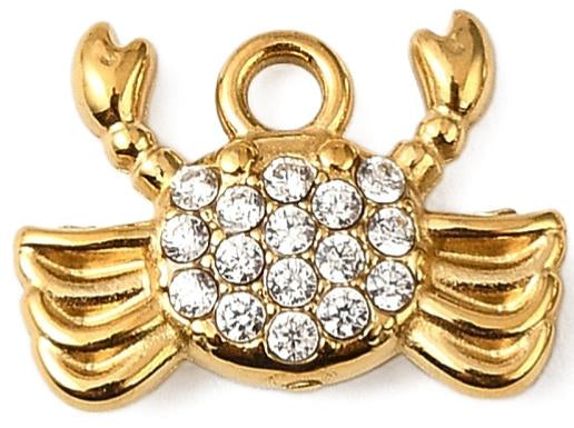Crystal Crab (9x12x3mm)