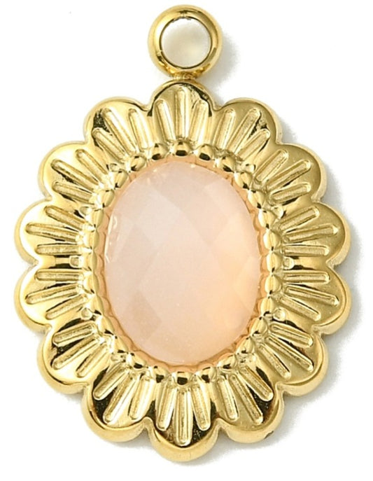 Oval Flower-Pink