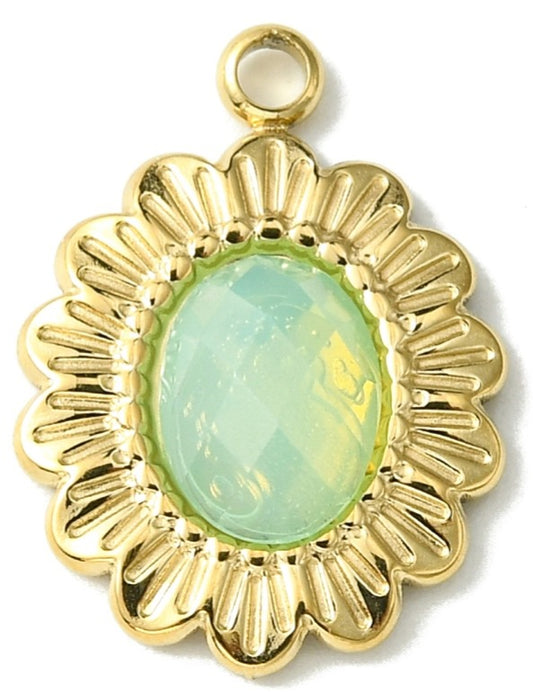 Oval Flower-Green