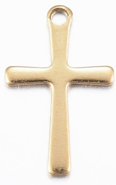 Gold Cross (15.5x9.5x0.8mm)