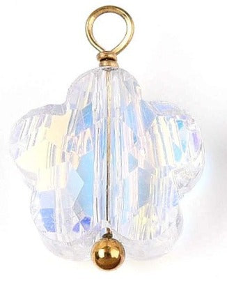 Glass Flower (14.5~15x10x5.5mm)