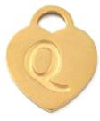 Heart Locket - Q (15x12x1mm)