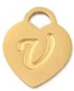 Heart Locket - U (15x12x1mm)