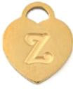 Heart Locket - Z (15x12x1mm)