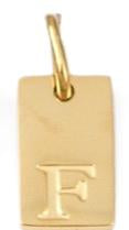 Tag Initial - F (10x6x1.5mm)