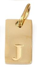 Tag Initial - J (10x6x1.5mm)