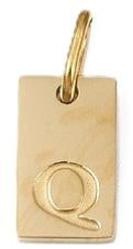 Tag Initial - Q (10x6x1.5mm)