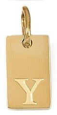 Tag Initial - Y (10x6x1.5mm)