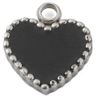 Silver Black Heart