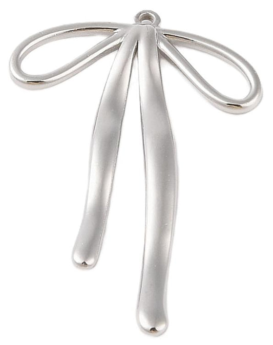 Large Silver Bow