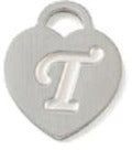 Heart Locket - T (15x12x1mm)