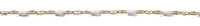 White Dapped - 18” Stainless Steel Necklace
